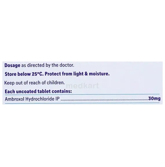 mucolite 30mg tablet 10's